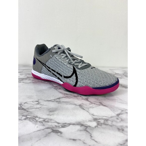 Nike React Gato Grey Mens Indoor Soccer Sneakers Size 6.5 - Picture 1 of 10